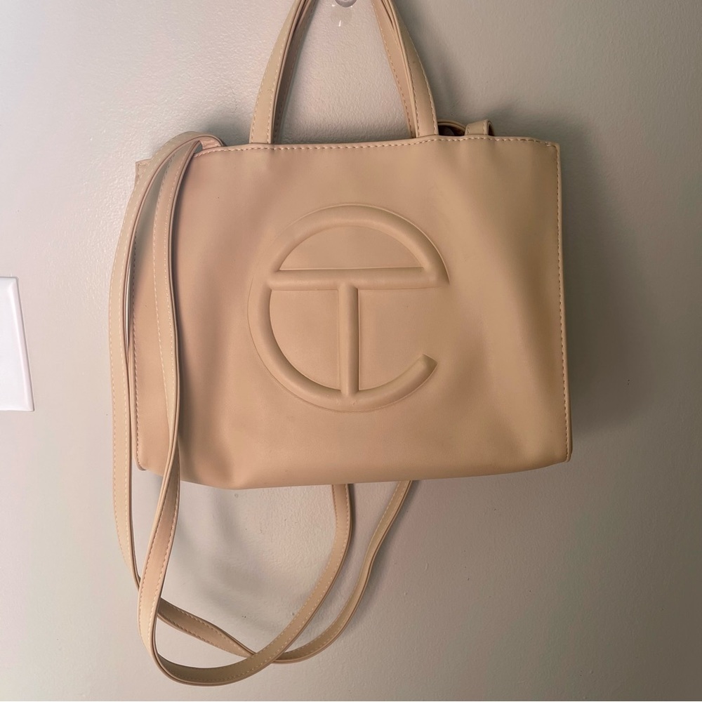 Medium Cream Telfar Shopping Bag